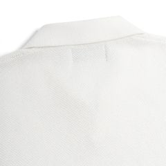 Áo Polo Dệt Kim By Cotton Melange Trắng