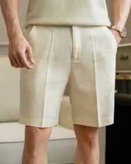 Quần Short Linen Bycotton Màu Kem - SS2