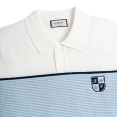 Áo Polo Dệt Kim By Cotton Phối Logo Sọc Ngực