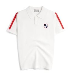 Áo Polo Dệt Kim By Cotton Phối Logo Sọc Vai SS2
