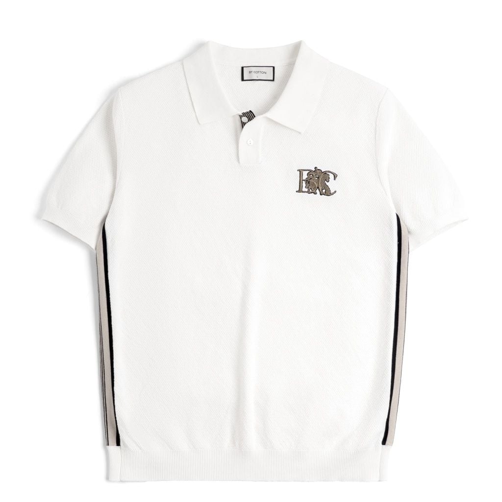Áo Polo Dệt Kim By Cotton Phối Logo SS2