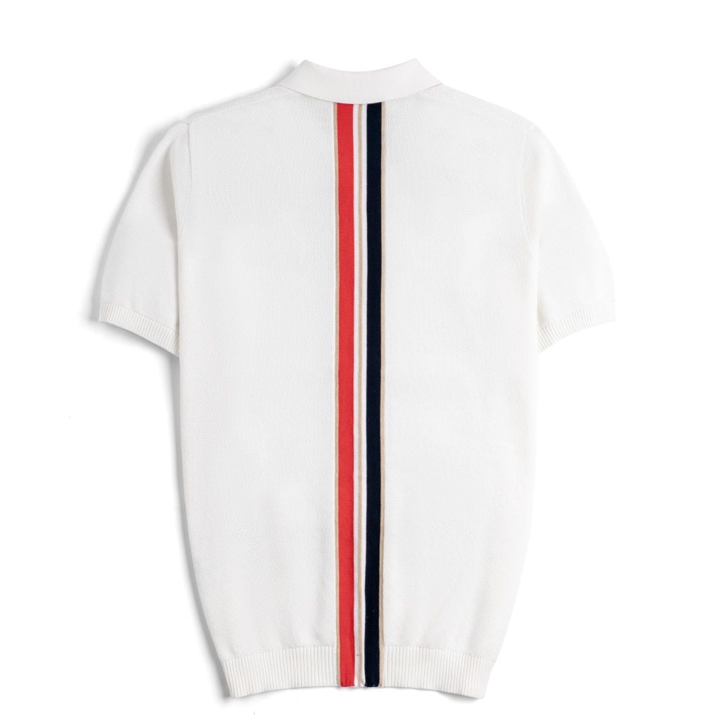 Áo Polo Dệt Kim By Cotton Pima Phối Sọc Lưng