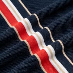 Áo Polo Dệt Kim By Cotton Pima Phối Sọc Lưng