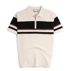 Áo Polo Dệt Kim By Cotton Sọc Ngực SS2