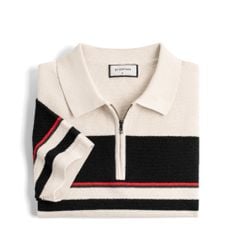 Áo Polo Dệt Kim By Cotton Sọc Ngực SS2