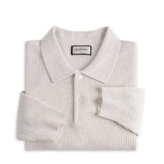 Áo Polo Dệt Kim By Cotton Waffle Tay Dài