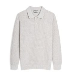 Áo Polo Dệt Kim By Cotton Waffle Tay Dài