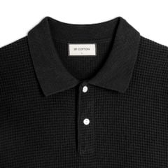 Áo Polo Dệt Kim By Cotton Waffle Tay Dài