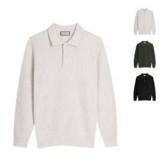 Áo Polo Dệt Kim By Cotton Waffle Tay Dài