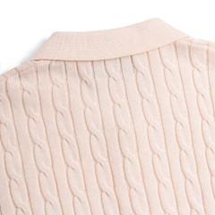 Áo Polo Dệt Kim Cable Knit