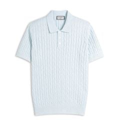 Áo Polo Dệt Kim Cable Knit