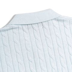 Áo Polo Dệt Kim Cable Knit