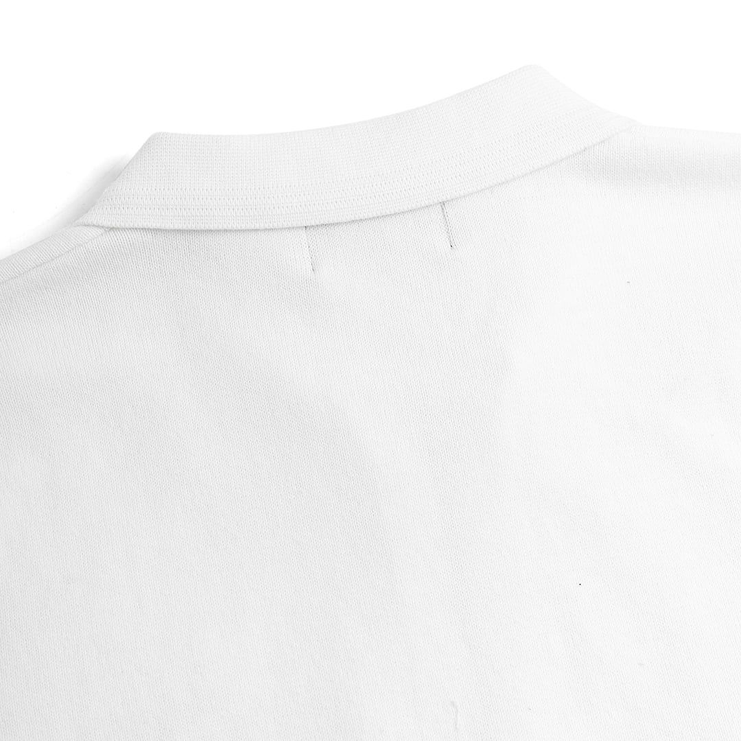 Áo Polo Dệt Kim Cổ Khóa Zip Thêu Logo Đồng Màu