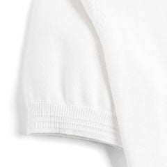Áo Polo Dệt Kim Cổ Khóa Zip Thêu Logo Đồng Màu