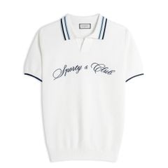 Áo Polo Dệt Kim Thêu Sporty Club Style College SS2