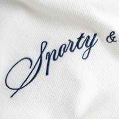 Áo Polo Dệt Kim Thêu Sporty Club Style College SS2