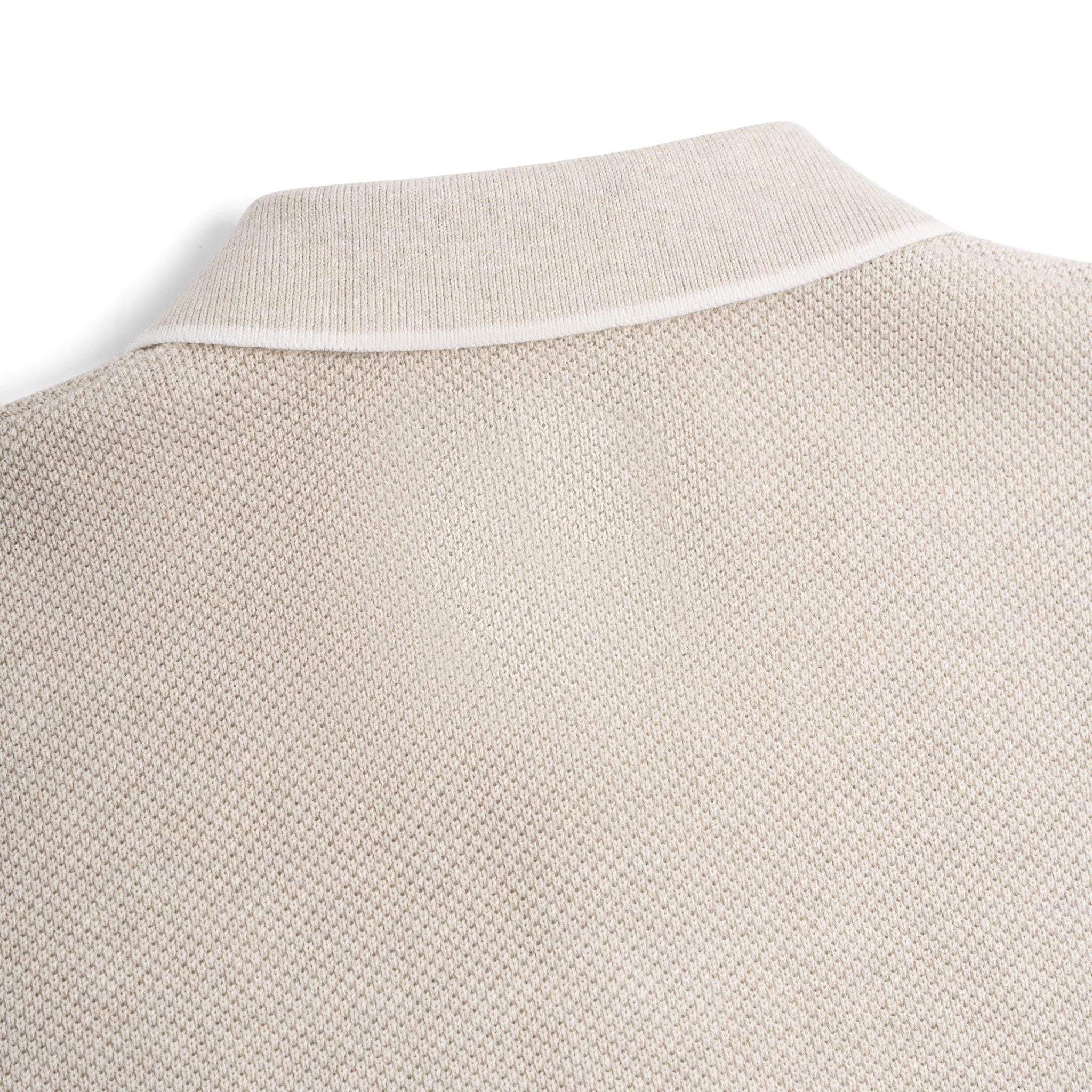 Áo Polo Nam Dệt Kim By Cotton Melange Be SS2