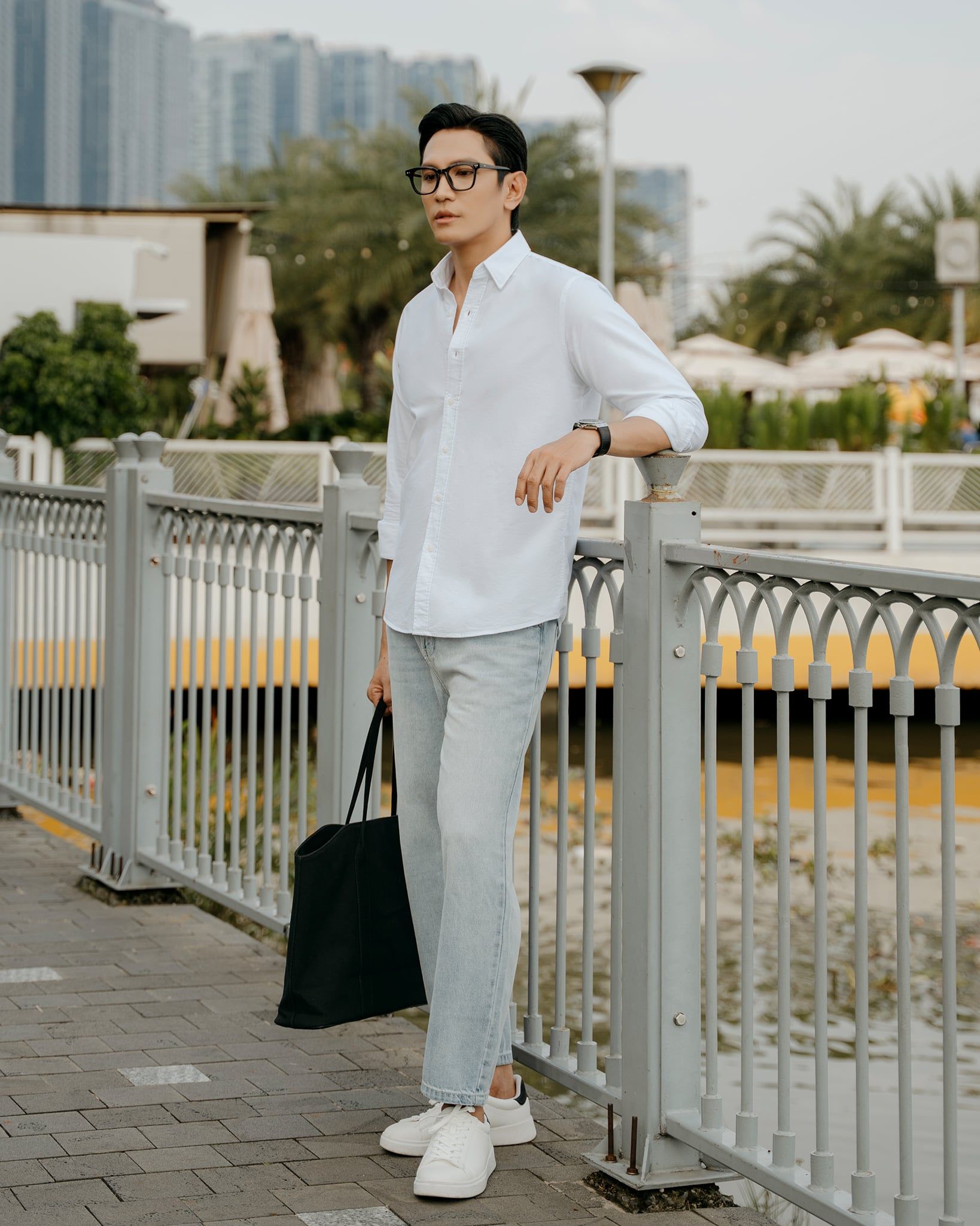 Áo Sơ Mi Nam By Cotton Oxford Trắng