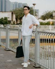 Áo Sơ Mi Nam By Cotton Oxford Trắng