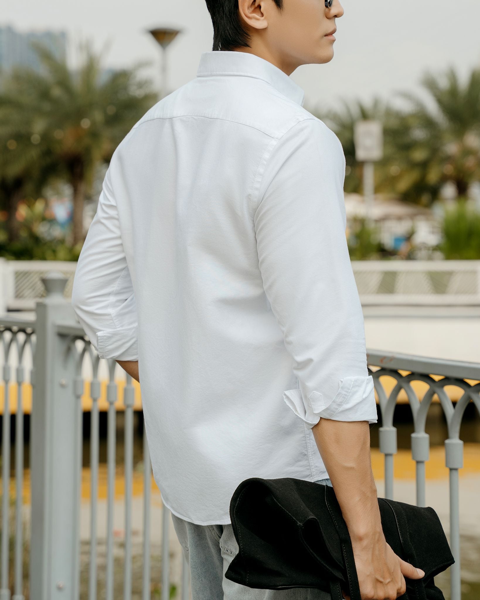 Áo Sơ Mi Nam By Cotton Oxford Trắng