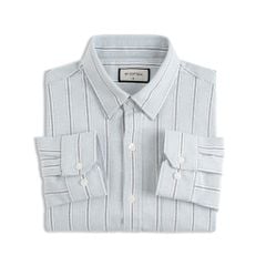 Áo Sơ Mi Nam By Cotton Oxford Xám Sọc