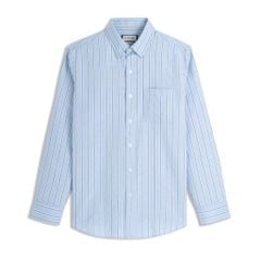 Áo Sơ Mi Nam By Cotton Oxford Xanh Nhạt Sọc