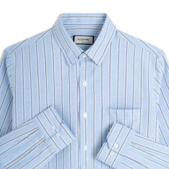 Áo Sơ Mi Nam By Cotton Oxford Xanh Nhạt Sọc