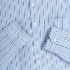 Áo Sơ Mi Nam By Cotton Oxford Xanh Nhạt Sọc