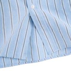 Áo Sơ Mi Nam By Cotton Oxford Xanh Nhạt Sọc