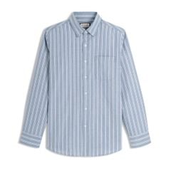 Áo Sơ Mi Nam By Cotton Oxford Xanh Than Sọc