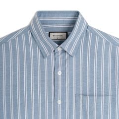 Áo Sơ Mi Nam By Cotton Oxford Xanh Than Sọc