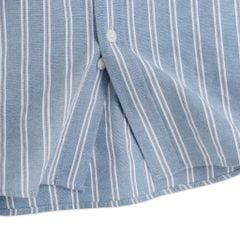 Áo Sơ Mi Nam By Cotton Oxford Xanh Than Sọc