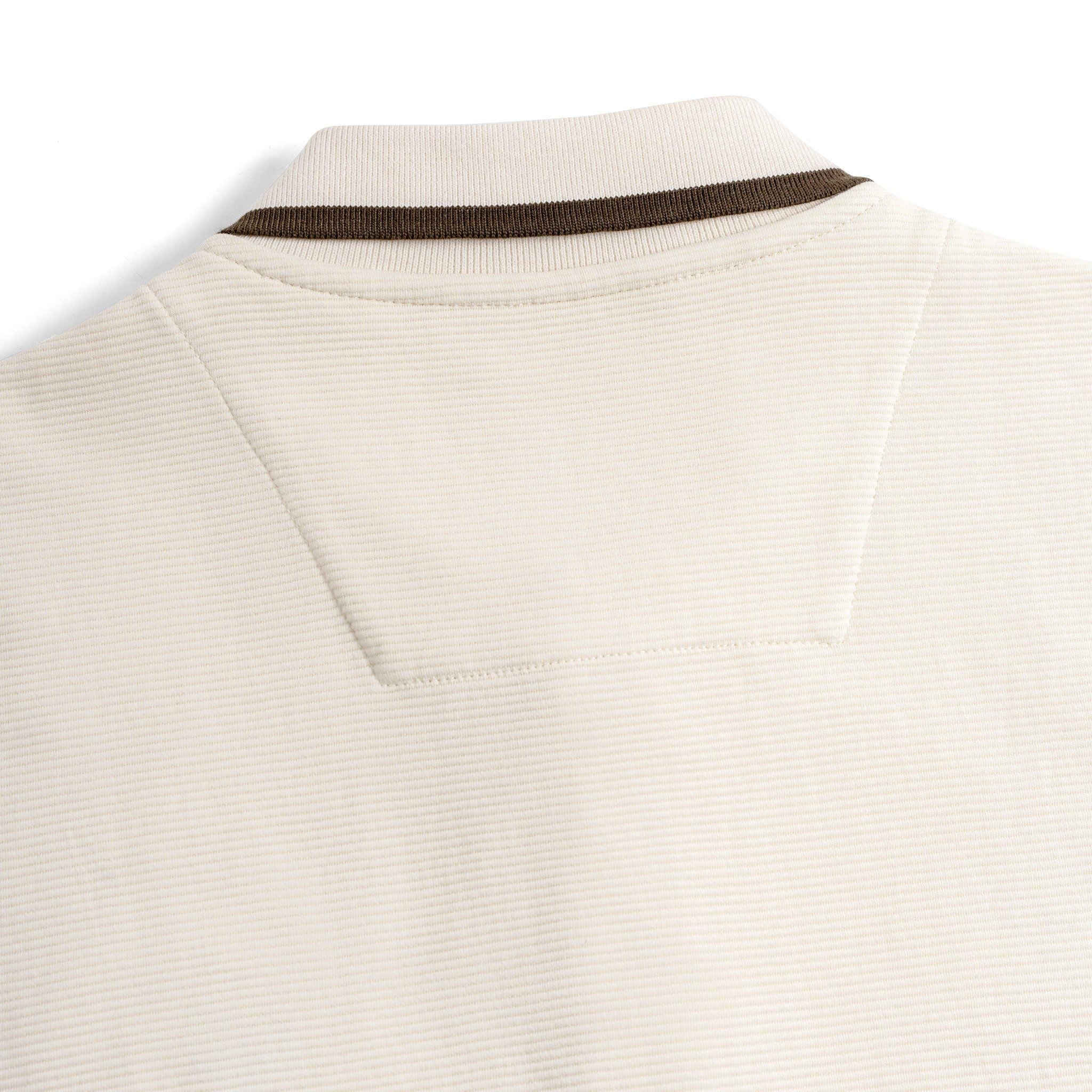 Áo Thun Polo By Cotton Gân Trắng Fox