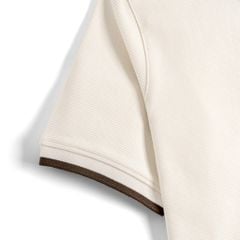 Áo Thun Polo By Cotton Gân Trắng Fox