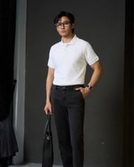 Áo Thun Polo Basic Pique 1.0 - White