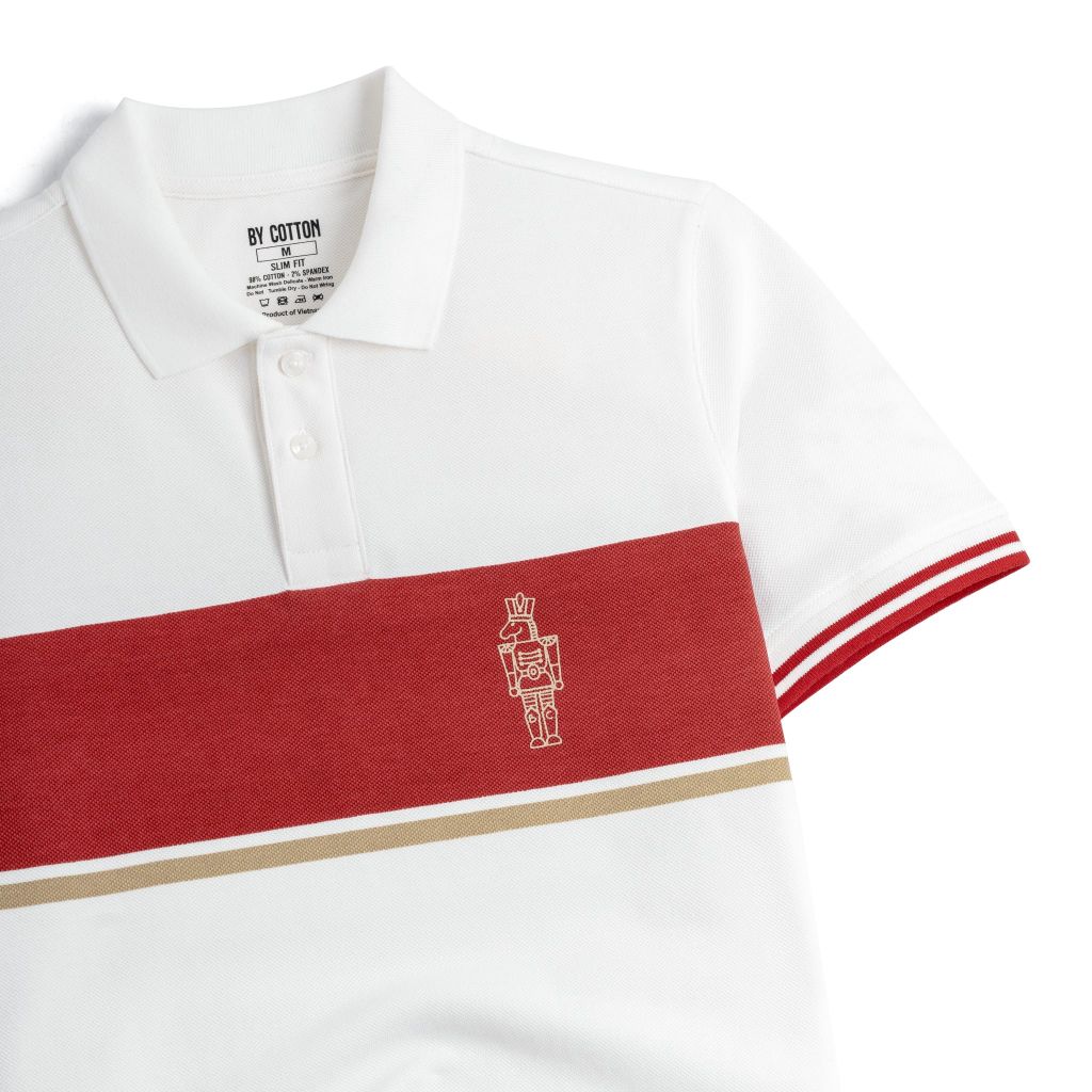 Áo Thun Polo By Cotton Pique 2.0 In Logo Sọc Ngực