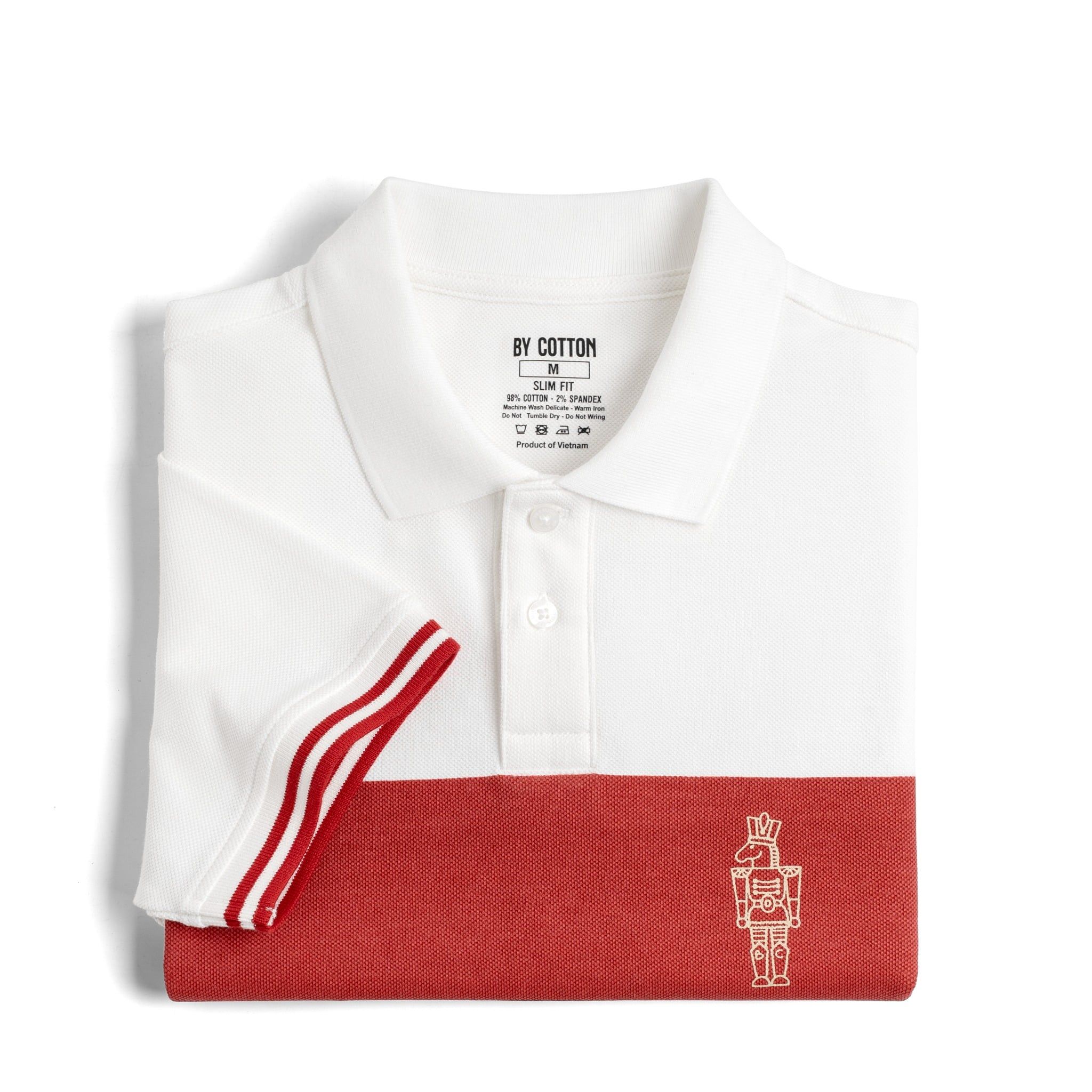 Áo Thun Polo By Cotton Pique 2.0 In Logo Sọc Ngực