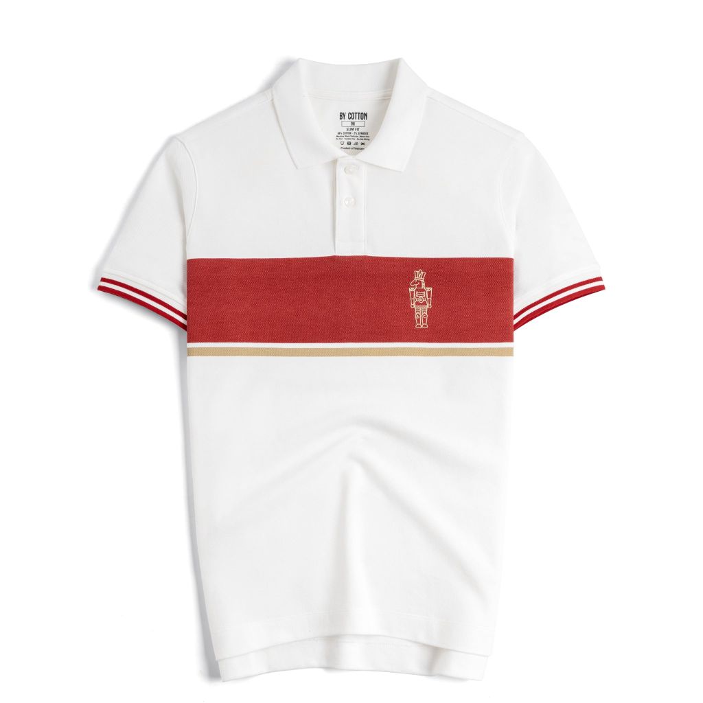 Áo Thun Polo By Cotton Pique 2.0 In Logo Sọc Ngực