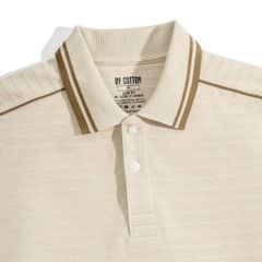 Áo Thun Polo Nam By Cotton Gân Be Viền Vai