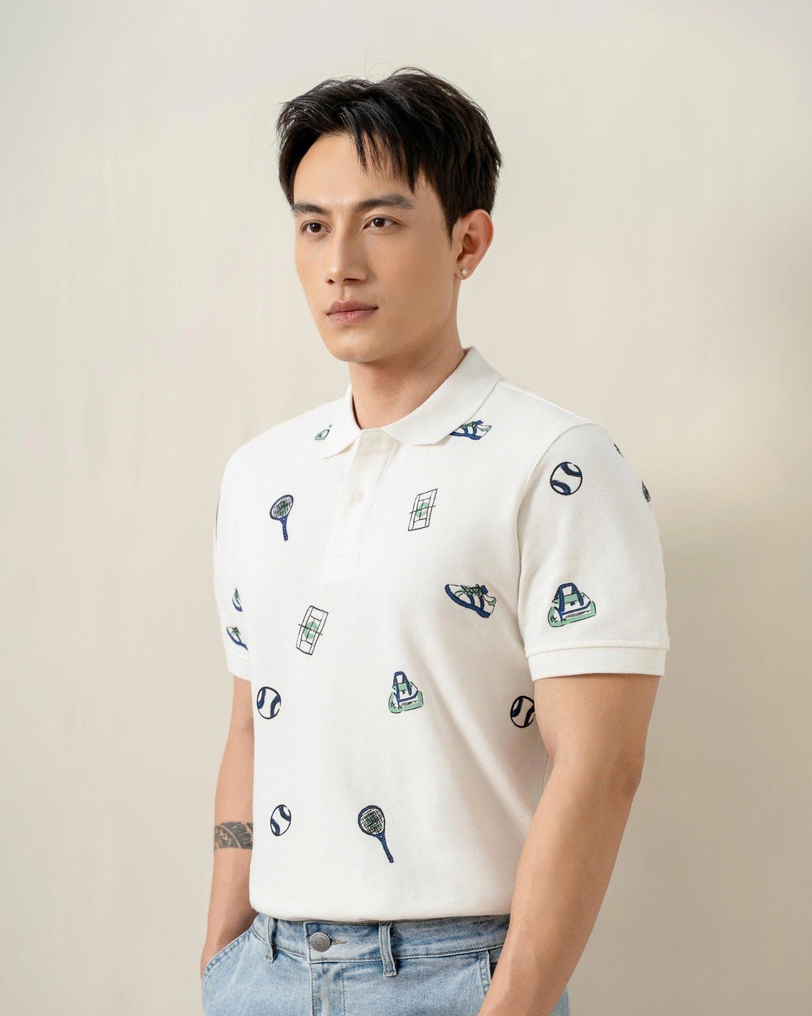 Áo Thun Polo By Cotton Pique 2.0 In Icon Tennis