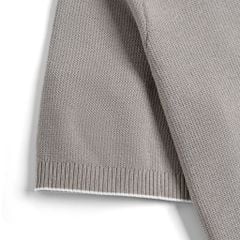 Áo Polo Dệt Kim By Cotton Visco Nâu Xám