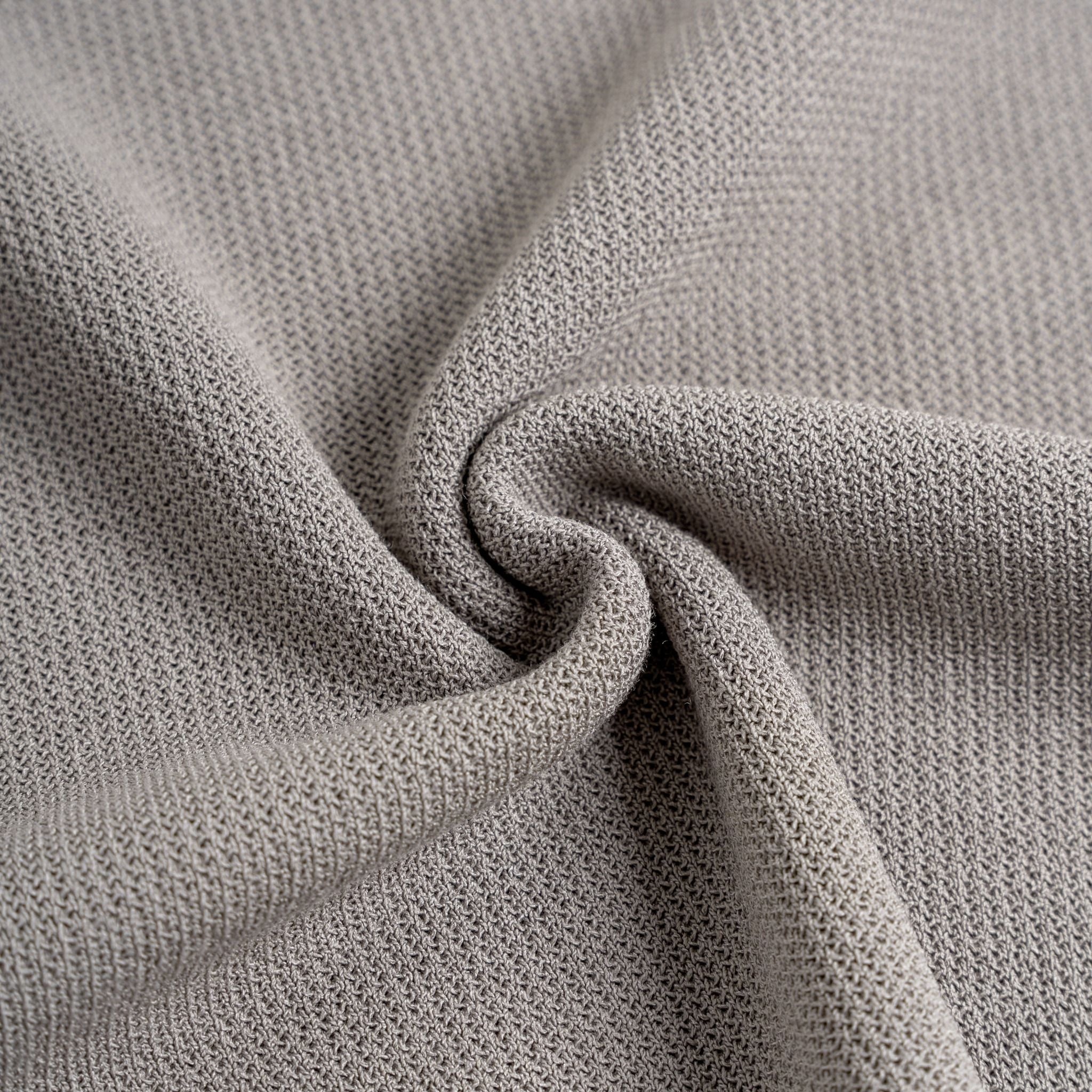 Áo Polo Dệt Kim By Cotton Visco Nâu Xám