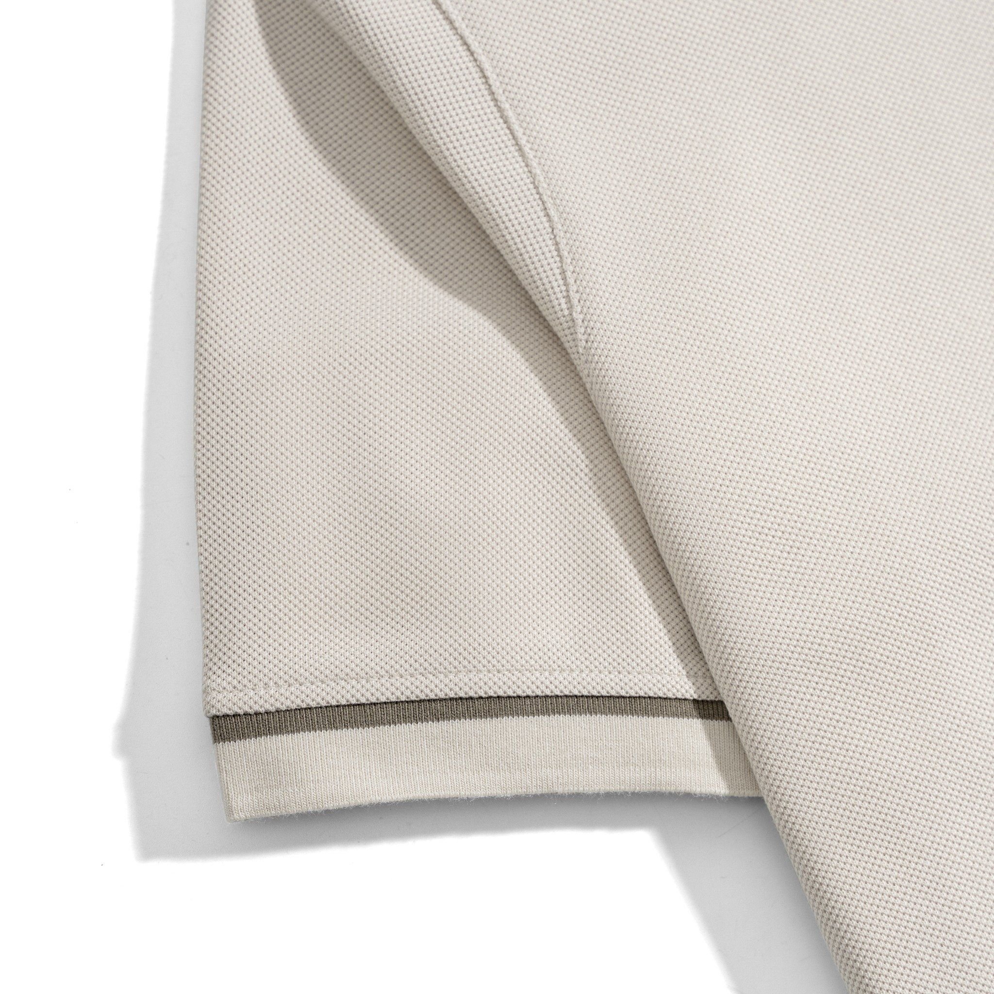 Áo Thun Polo Nam By Cotton Pique 3.0 - Kem Viền Bo