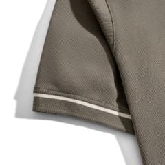 Áo Thun Polo Nam By Cotton Pique 3.0 - Nâu Rêu Viền Bo