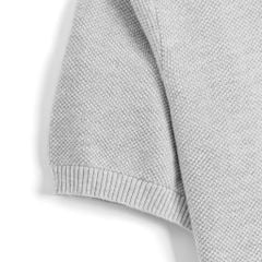 Áo Thun Polo Nam Dệt Kim By Cotton Melange Xám