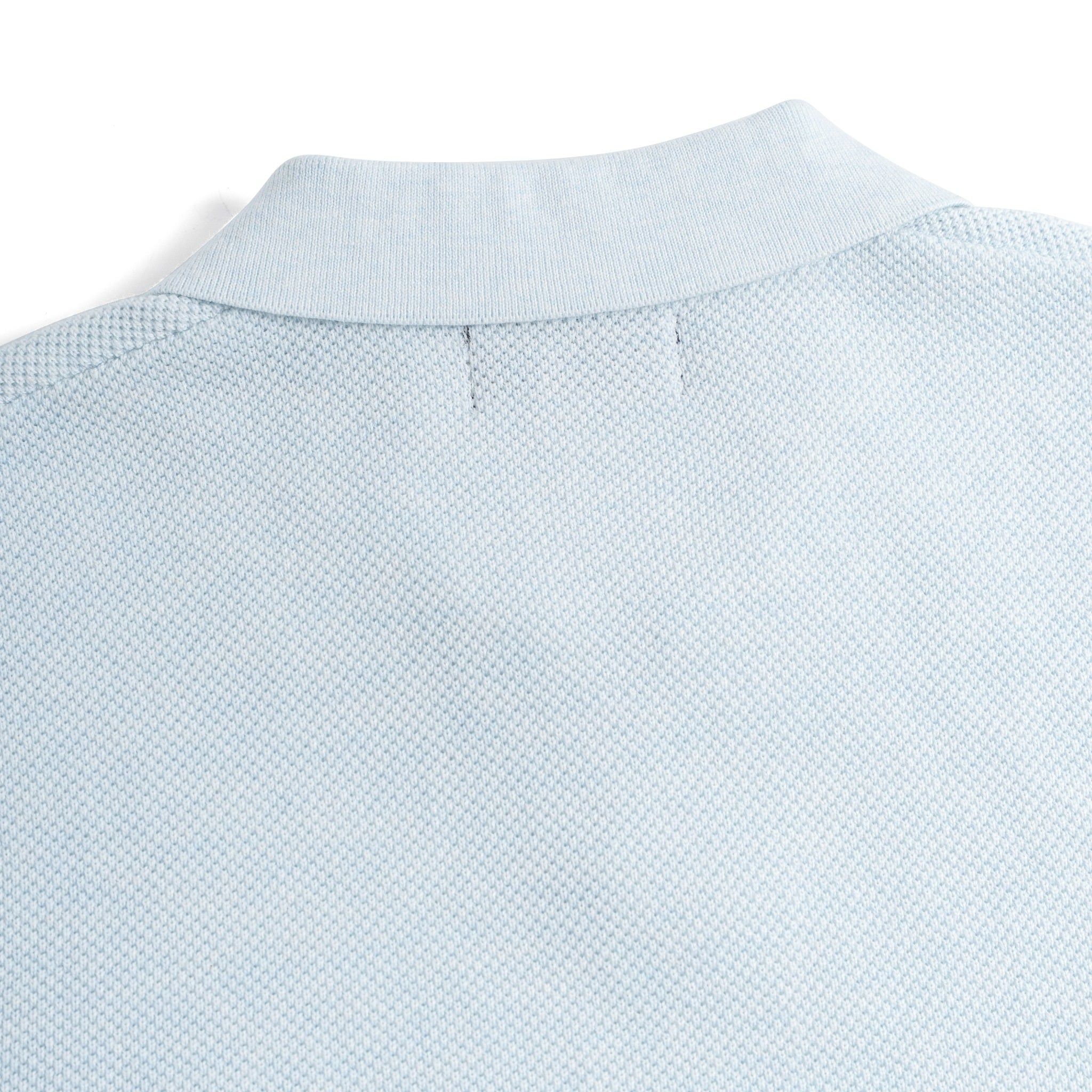 Áo Polo Dệt Kim By Cotton Melange Xanh Nhạt