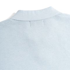 Áo Polo Dệt Kim By Cotton Melange Xanh Nhạt