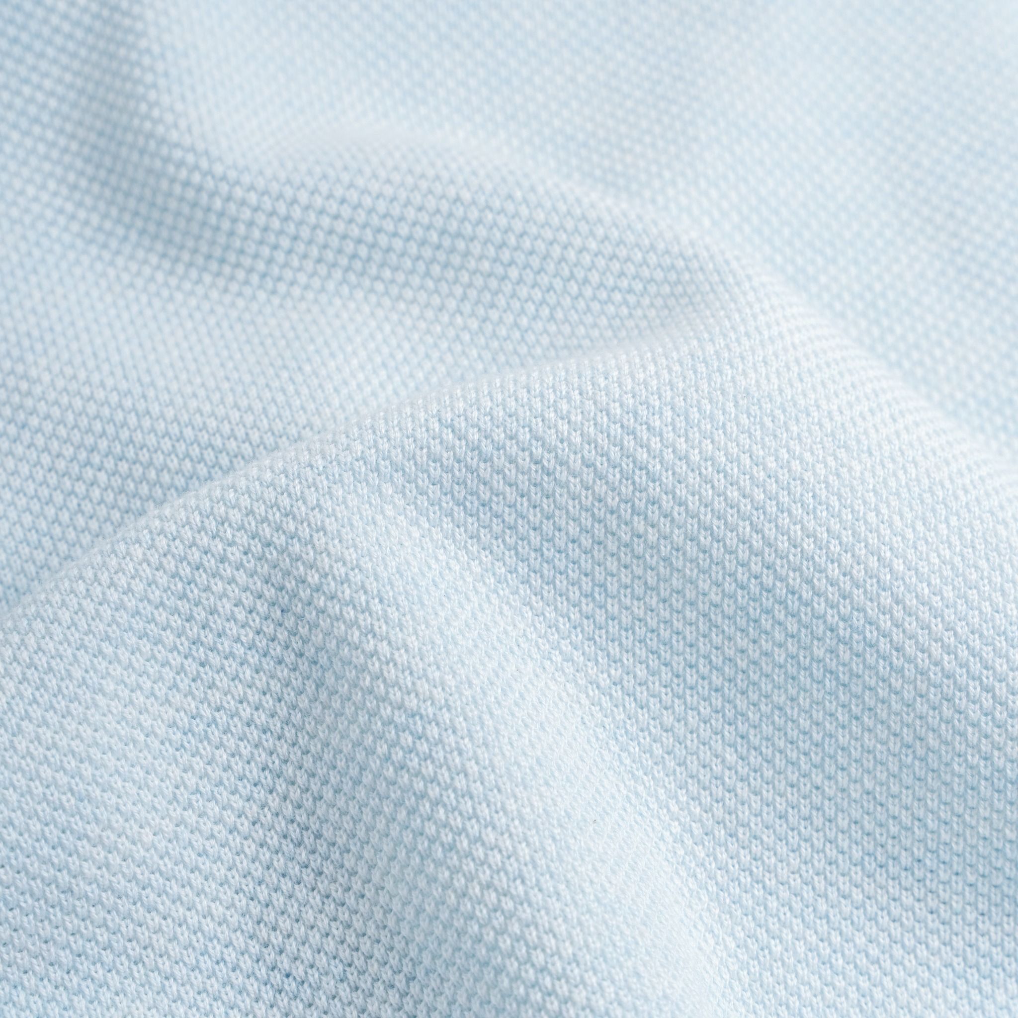Áo Polo Dệt Kim By Cotton Melange Xanh Nhạt