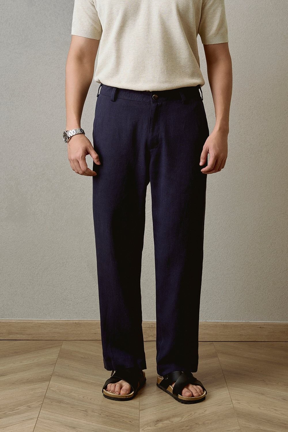 Quần Dài Soft Linen Form Straight Fit