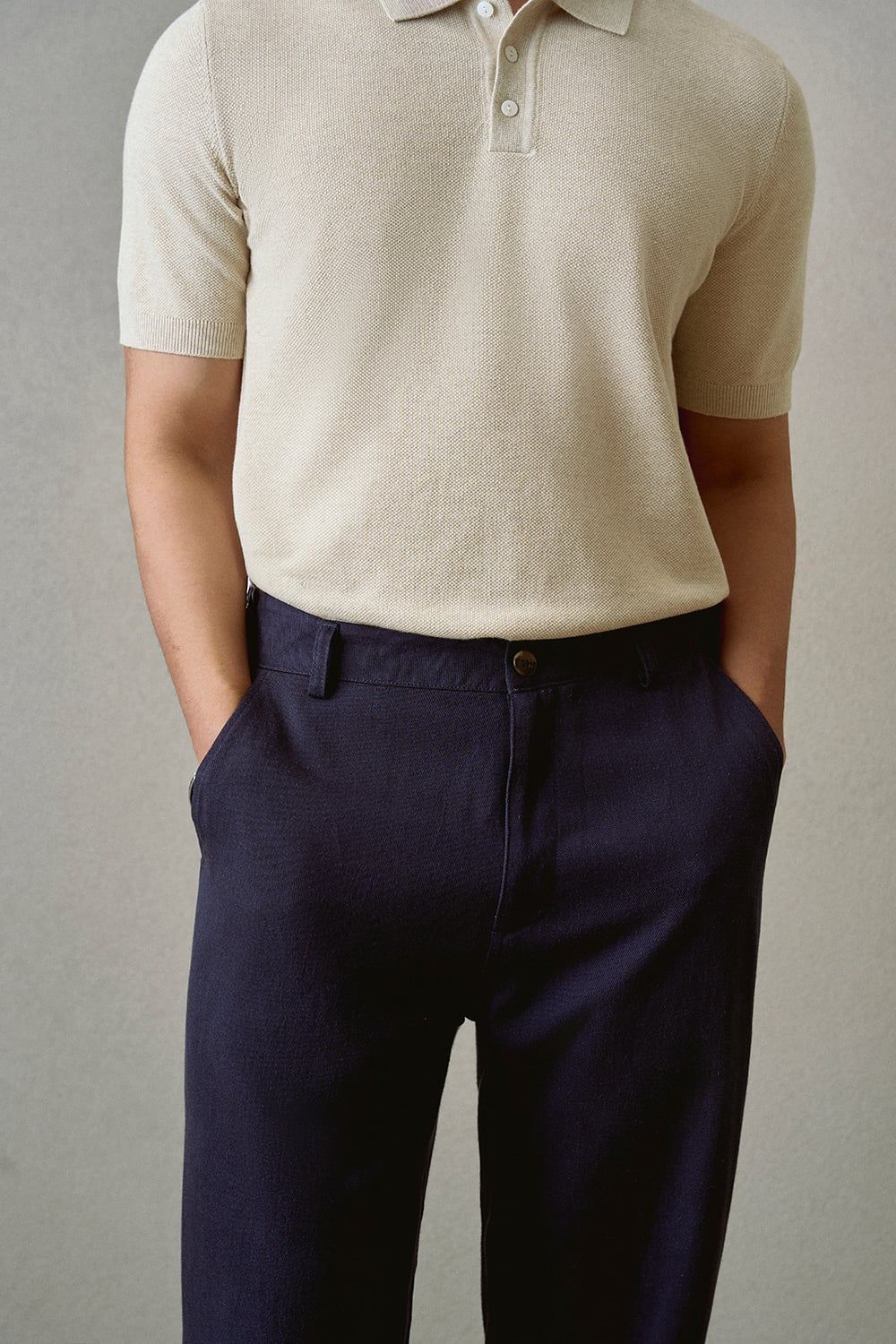 Quần Dài Soft Linen Form Straight Fit
